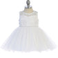 Baby Dress with Gorgeous Illusion Neckline Bodice by TIPTOP KIDS - AS5747S