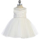 Baby Dress with Gorgeous Illusion Neckline Bodice by TIPTOP KIDS - AS5747S