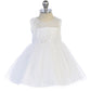 Baby Dress with Embroidery Illusion Neckline by TIPTOP KIDS - AS5753S
