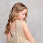 Sparkling Glitter Train Dress with Large Bow by TIPTOP KIDS - AS5804