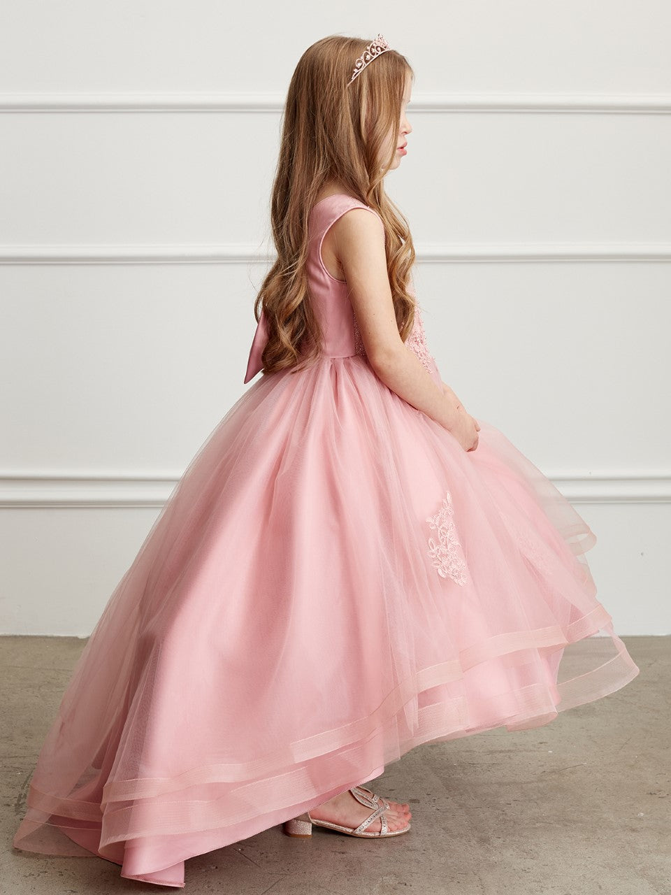 Girl Dress with Glitter Bodice and Tail Skirt by TIPTOP KIDS - AS5814