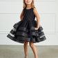Girl Dress with Glitter Bodice and Ruffles by TIPTOP KIDS - AS5829