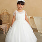 Flowergirl Sequin Applique with Shoulder Accent Dress by TIPTOP KIDS - AS5839