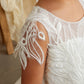 Flowergirl Sequin Applique with Shoulder Accent Dress by TIPTOP KIDS - AS5839