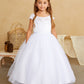 Flower Girl Dress with Illusion Boat Neckline by TIPTOP KIDS - AS5842