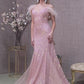 Off the Shoulder Feathered Sequins Trumpet Dress GLS by Gloria GL3130 - Women Formal Dress - Special Occasion/Curves