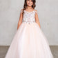 Off Shoulder Beaded Bodice Girl Pageant/Mini Quince Dress by TIPTOP KIDS - AS7021
