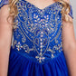 Off Shoulder Beaded Bodice Girl Pageant/Mini Quince Dress by TIPTOP KIDS - AS7021