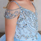 Off Shoulder Beaded Bodice Girl Pageant/Mini Quince Dress by TIPTOP KIDS - AS7021