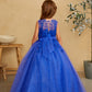 Girl Mini-Quince with Floral Tulle Bodice Dress by TIPTOP KIDS - AS7038