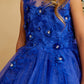 Girl Mini-Quince with Floral Tulle Bodice Dress by TIPTOP KIDS - AS7038