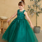 Girl Mini-Quince with Floral Tulle Bodice Dress by TIPTOP KIDS - AS7038
