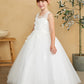 Girl Mini-Quince with Floral Tulle Bodice Dress by TIPTOP KIDS - AS7038