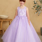 Girl Mini-Quince with Floral Tulle Bodice Dress by TIPTOP KIDS - AS7038