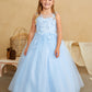 Girl Mini-Quince with Floral Tulle Bodice Dress by TIPTOP KIDS - AS7038