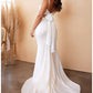 COWL SATIN BRIDAL GOWN by Cinderella Divine 7487W
