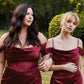 Off the Shoulder Satin Corset Slit Women Evening Formal Gown By Ladivine 7492C - Curves