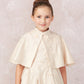 Party Girl Lace Applique Satin Cape Dress by TIPTOP KIDS - AS7912