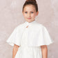 Party Girl Lace Applique Satin Cape Dress by TIPTOP KIDS - AS7912