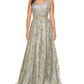 Sequin A-Line Gown by Cinderella Couture USA AS8022J-SIL - Special Occasion/Curves
