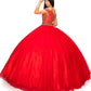 Off the Shoulder Floral Tulle Lace Quinceanera Dress by Cinderella Couture USA AS8028J