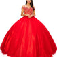 Off the Shoulder Floral Tulle Lace Quinceanera Dress by Cinderella Couture USA AS8028J