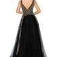 Black Glitter Floral Lace Tulle Gown by Cinderella Couture USA AS8029J-BLK - Special Occasion/Curves