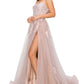 Mauve Lace Applique Tulle A-Line Gown by Cinderella Couture USA AS8031J-MAU - Special Occasion/Curves