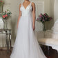 GL1901 Elizabeth K - Beads Embellished Bodice Glitter Mesh Bridal Gown