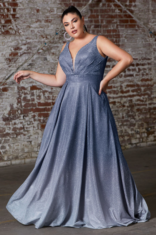 Cinderella Divine - 9174C A-Line Ball Gown - Curves