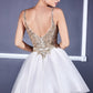 Glitter Lace Bodice with Tulle Short Layered Cocktail Dress by Cinderella Divine - 9239