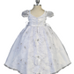 Flower Girl Lace Applique Organza Cape Dress by TIPTOP KIDS - AS2280