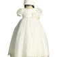 Flower Girl Lace Puff Sleeve Christening Dress by TIPTOP KIDS - AS2401