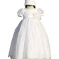 Flower Girl Lace Puff Sleeve Christening Dress by TIPTOP KIDS - AS2401