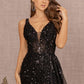 Black_3 Illusion Sweetheart Mermaid Slit Dress GL3119 - Women Formal Dress - Special Occasion-Curves