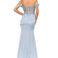 Blue_1 Floral Off The Shoulder Gown AS8050J - Special Occasion-Curves