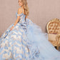 Blue_1 Glitter Cut-Away Shoulder Sweetheart Neck Quinceanera Dress - GL3174