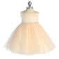Baby Girl Satin with Rhinestones Party Dress- AS540-G Kids Dream