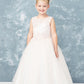 Blush Girl Dress with Embroidery Lace Applique - AS5753
