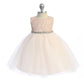 Baby Girl Lace & Rhinestone Trim Party Dress - AS456B-A Kids Dream