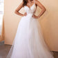 Layered Tulle A-Line Wedding/Bridal Gown by Cinderella Divine CD0195W