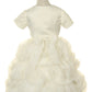Satin Chiffon Flower Girl Dress by Cinderella Couture USA 62406B
