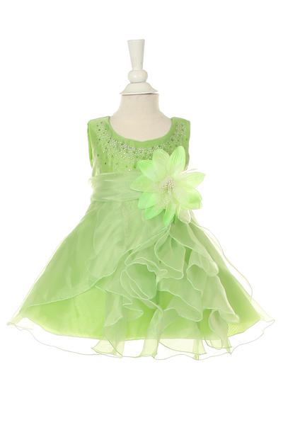 Crystal Organza Rhinestone Girl Baby Dress by Cinderella Couture USA AS1101B