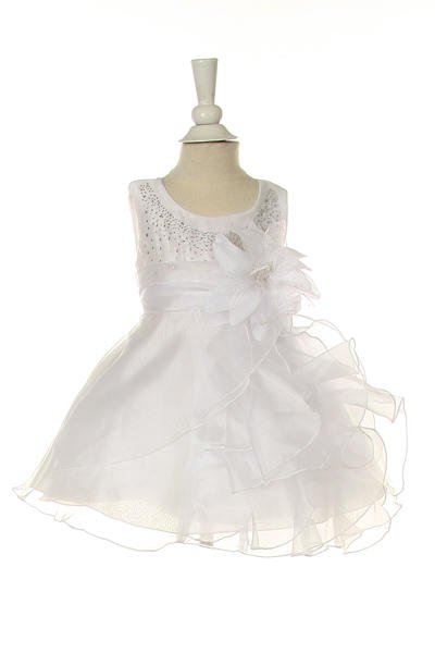 Crystal Organza Rhinestone Girl Baby Dress by Cinderella Couture USA AS1101B