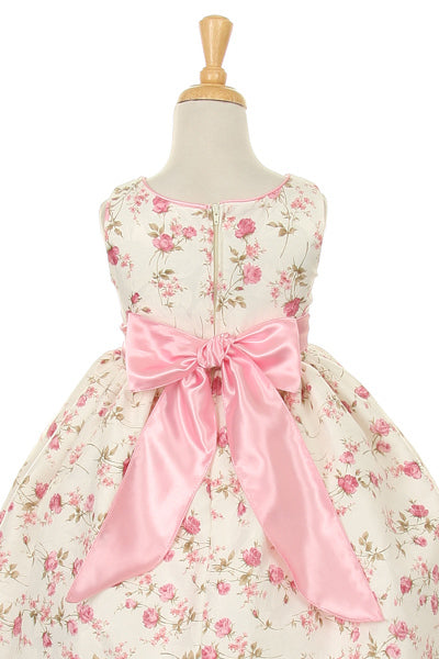 Flower Printed Party Dress by Cinderella Couture USA ASME736P