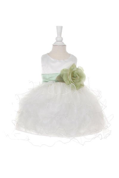 Ruffle Tulle Baby Dress by Cinderella Couture USA AS1160B