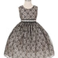 Rinestone Lace Taffeta Girl Party Dress by Cinderella Couture USA AS1132