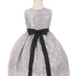 Rinestone Lace Taffeta Girl Party Dress by Cinderella Couture USA AS1132