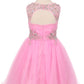 Pleated Tulle Girl Party Dress by Cinderella Couture USA 65007