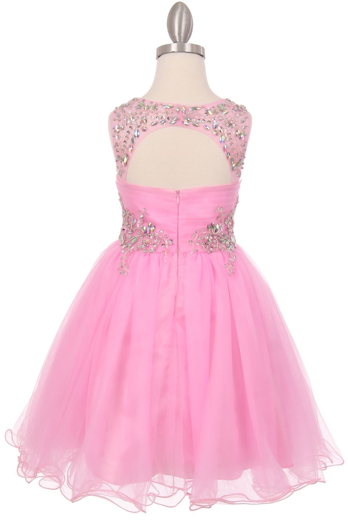Pleated Tulle Girl Party Dress by Cinderella Couture USA 65007
